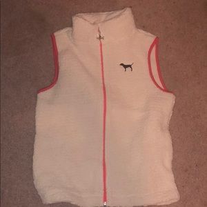 VS PINK furry zip up